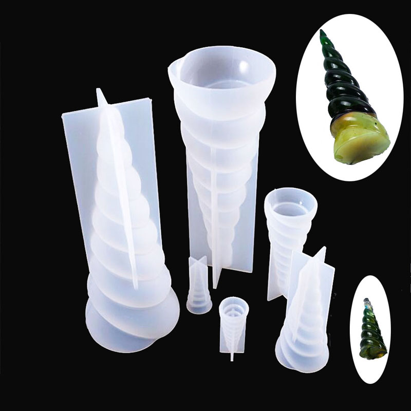 Art Craft Unicorn - 3D Einhorn-Horn Silikonform für Epoxidharz Kuchendekoration
