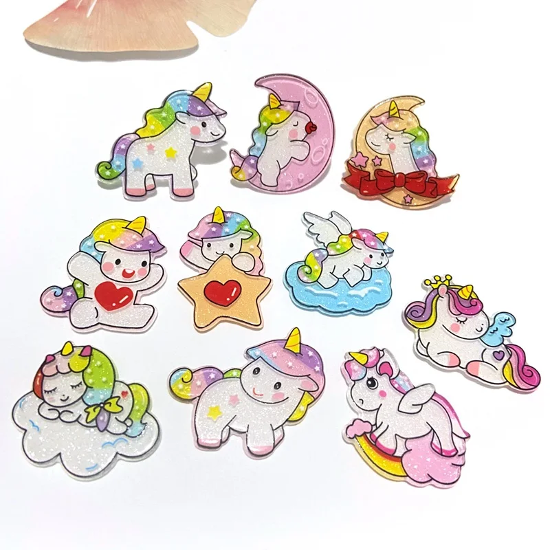 Art Craft Unicorn - 10 Teile/lose Neue Planaren Einhorn Regenbogen