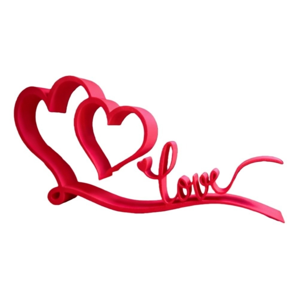 Art And Craft Valentine - 3D-Druck: Kleines Schild mit der Aufschrift