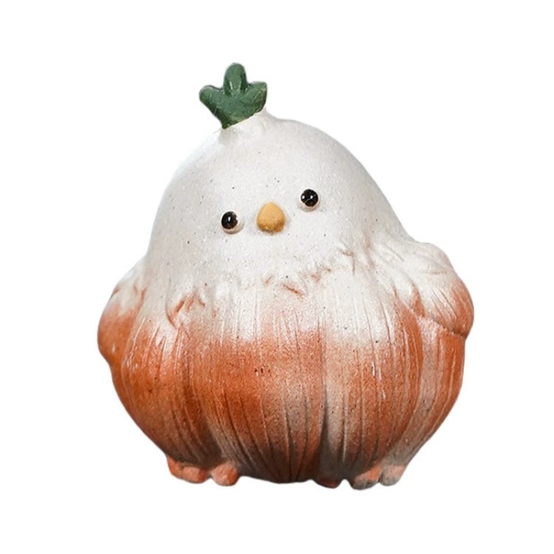 Art Craft Decoration Ideas - Knoblauch-Vogel-Teehaustier-Ornament-Figuren, kreative Dekoration für Zuhause, Büro