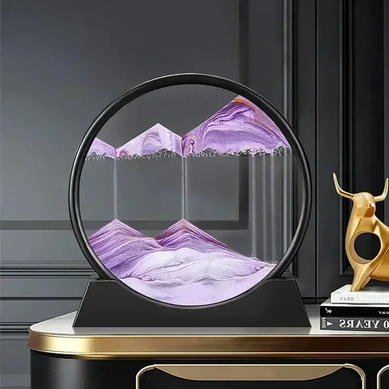 Art Craft Movement - 3D Bewegliches Sandbild Rundes Glas Tiefsee-Sandlandschaft