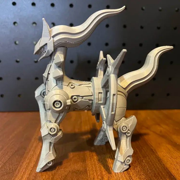 Art Craft Accessories - Pokémon 3D-Gedrucktes Mechanisches Arceus-Modell im Mecha-Stil,