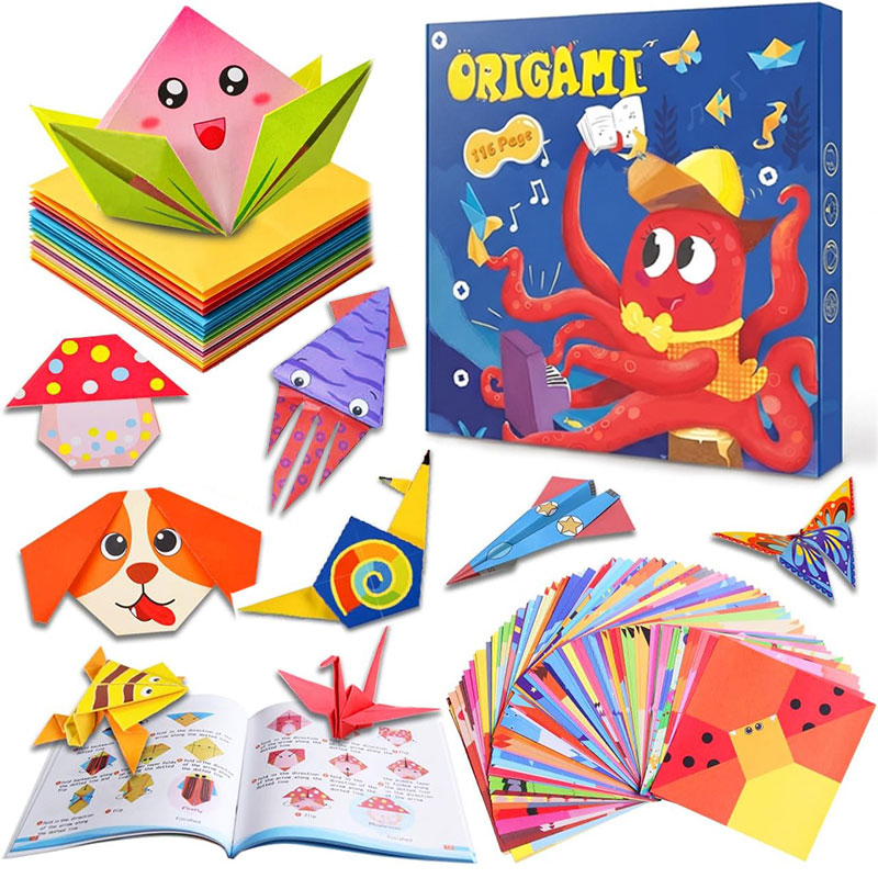 Art Craft In Paper - Origami Papier-Bastelsets mit Anleitungsbuch DIY Kunsthandwerk