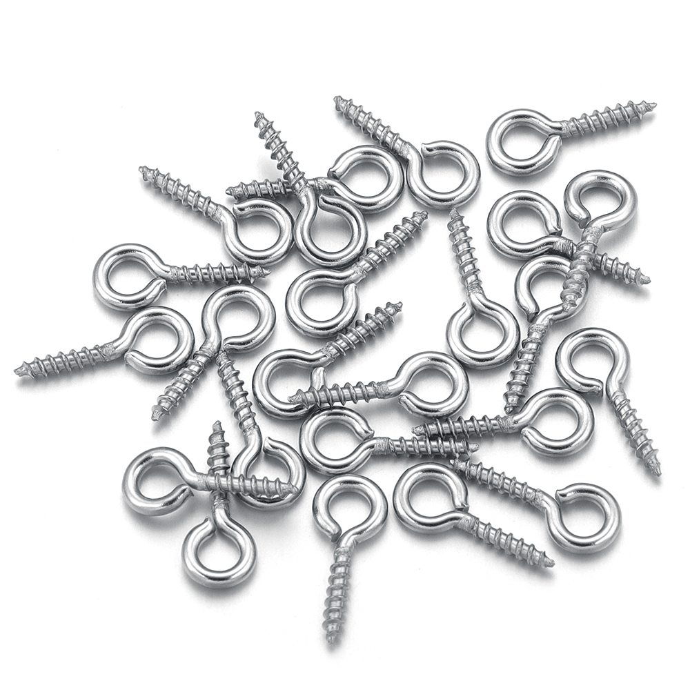 Art Craft Accessories - 100 teile/los Edelstahl Mini Schraube Auge