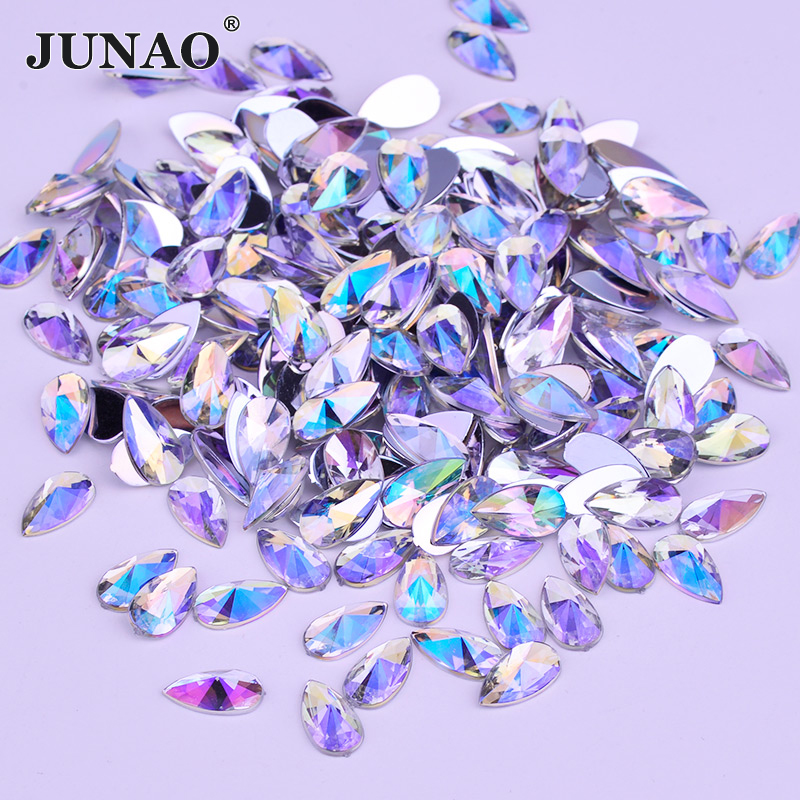 Craft And Art Difference - JUNAO Großhandel 8*13mm 9*18mm Flatback Tropfen