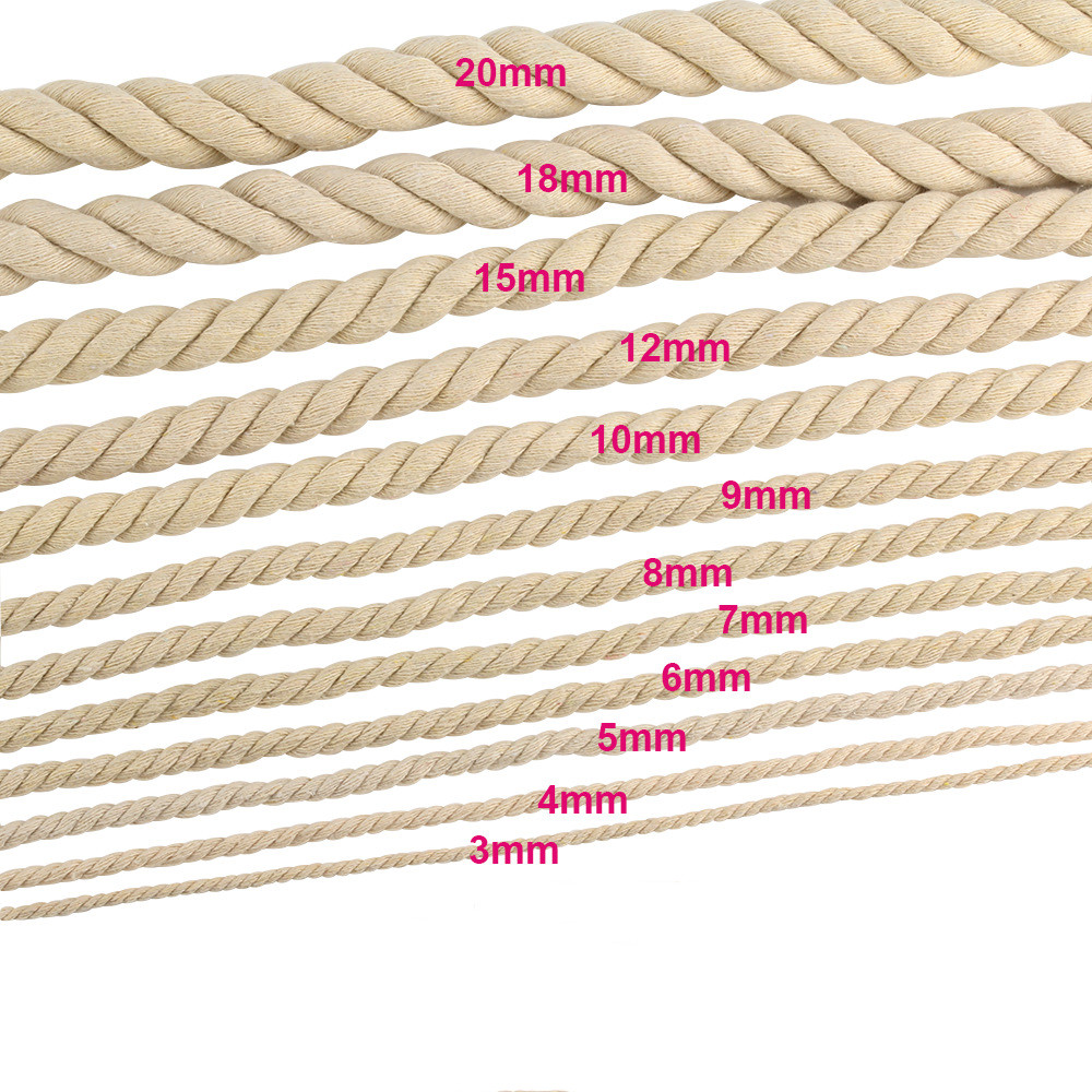 1-25M Natürliche Baumwolle Ver – Macrame Cord Cotton Bewertung und Preis