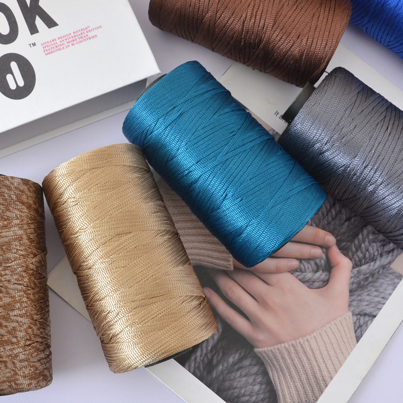Glänzendes Flaches Band-Häkelg – Macrame Cord Cotton Bewertung und Preis