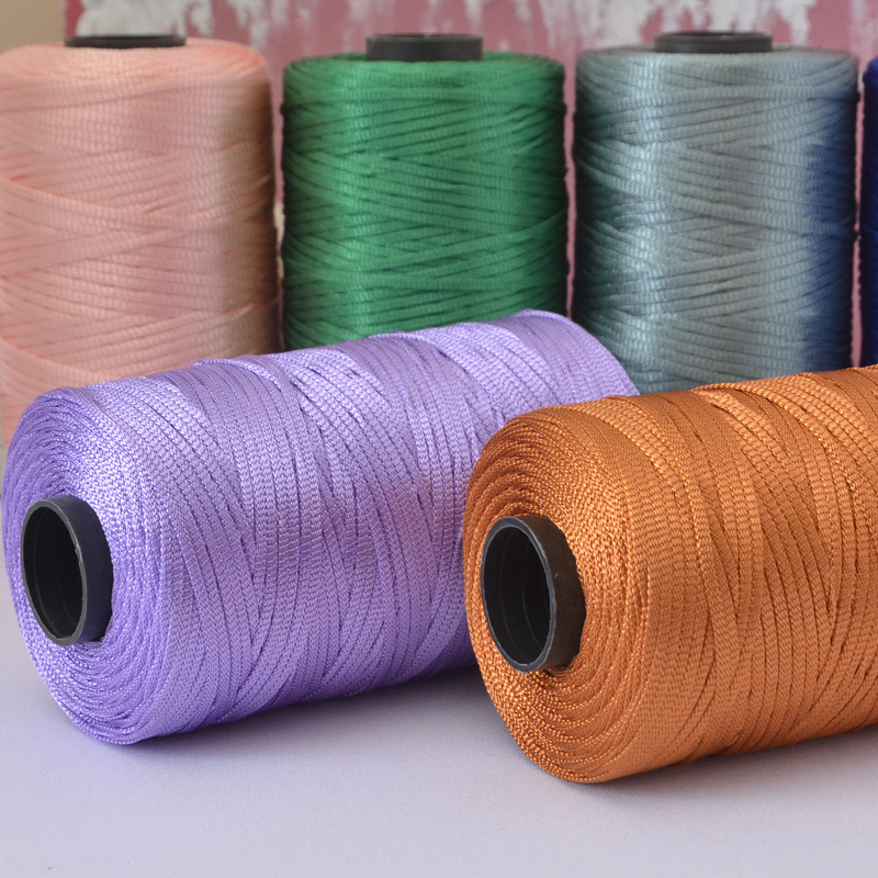 Glänzendes Flaches Band-Häkelg – Macrame Cord Cotton Bewertung und Preis