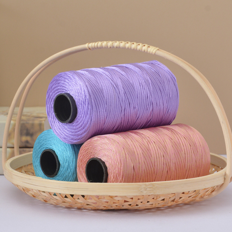 Glänzendes Flaches Band-Häkelg – Macrame Cord Cotton Bewertung und Preis