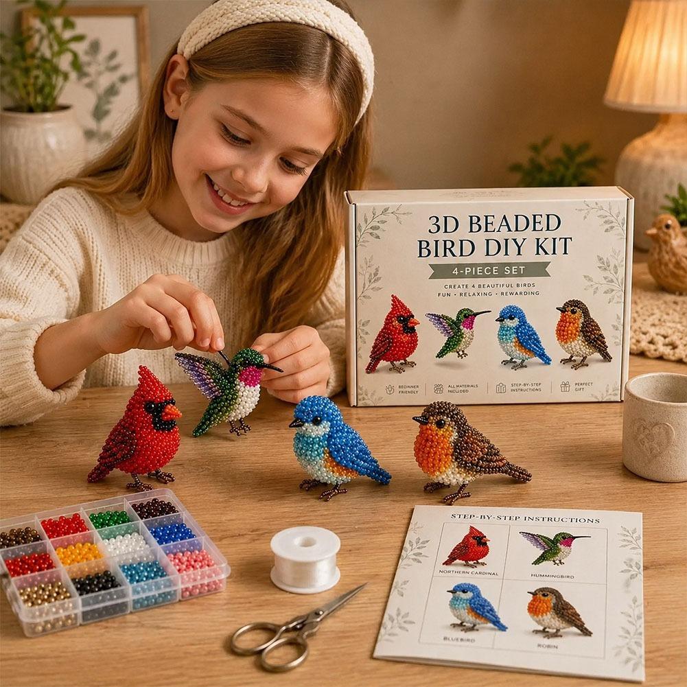 Handgefertigtes Perlen-Vogel-B – Craft And Art Difference Bewertung und Preis