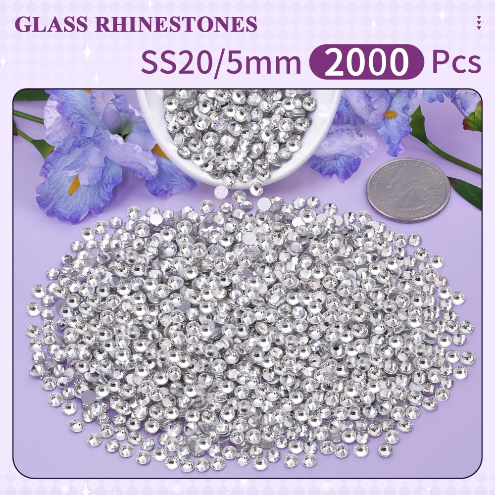 2000 Stück klare SS20 5mm Flat – Art Craft Accessories Bewertung und Preis