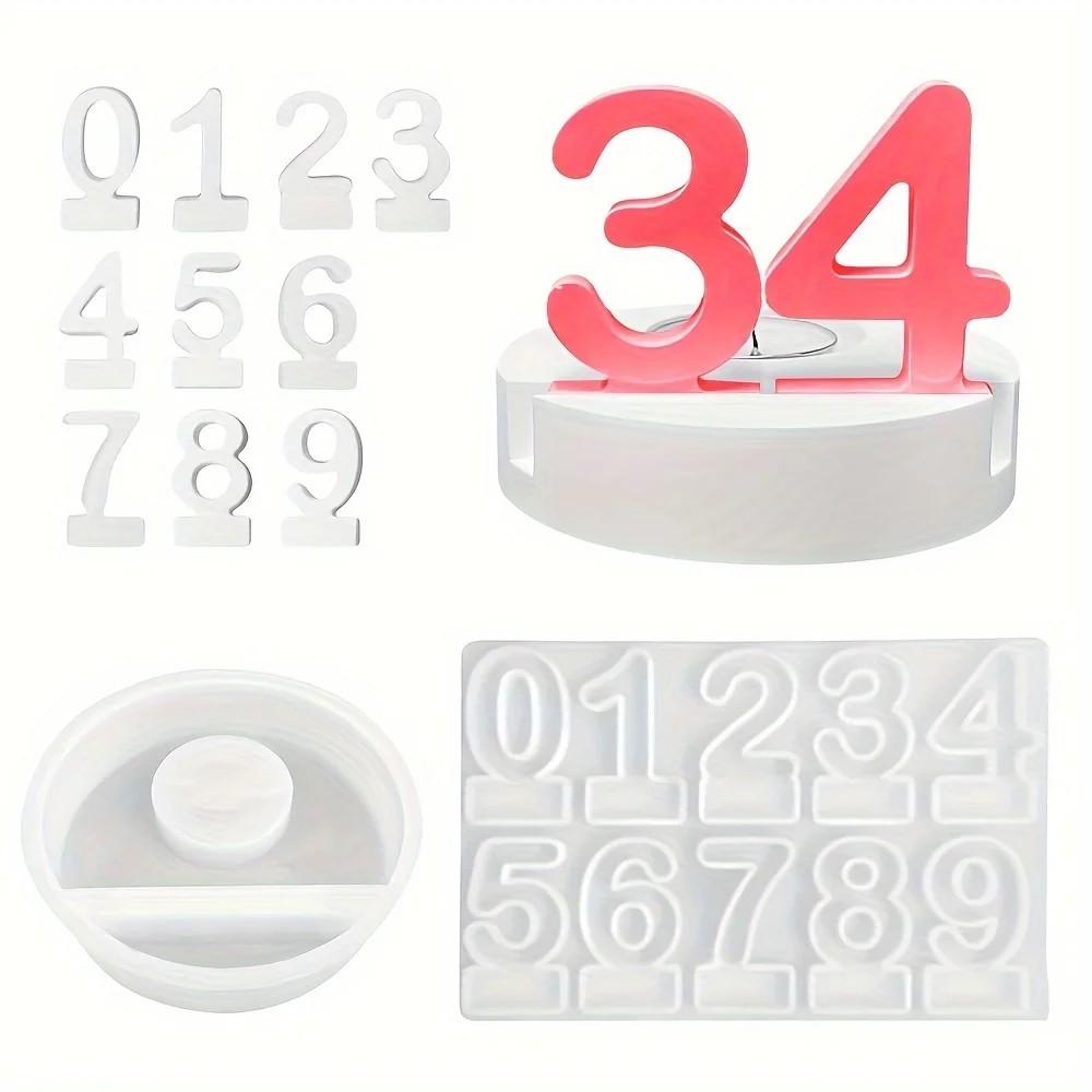 2-teilige Silikonformen für Ge – Art Craft Number Bewertung und Preis