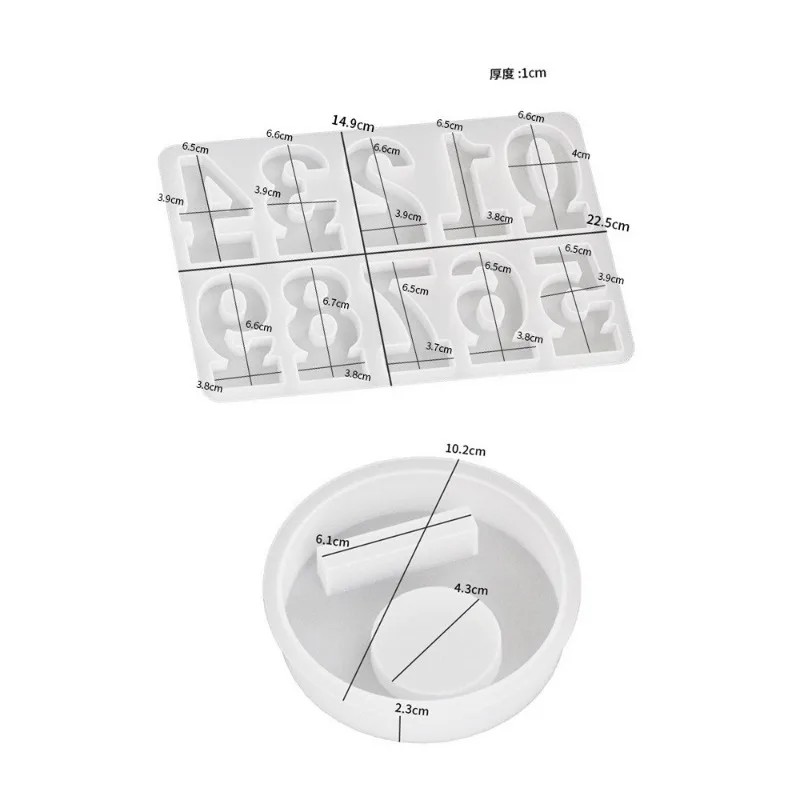 2-teilige Silikonformen für Ge – Art Craft Number Bewertung und Preis
