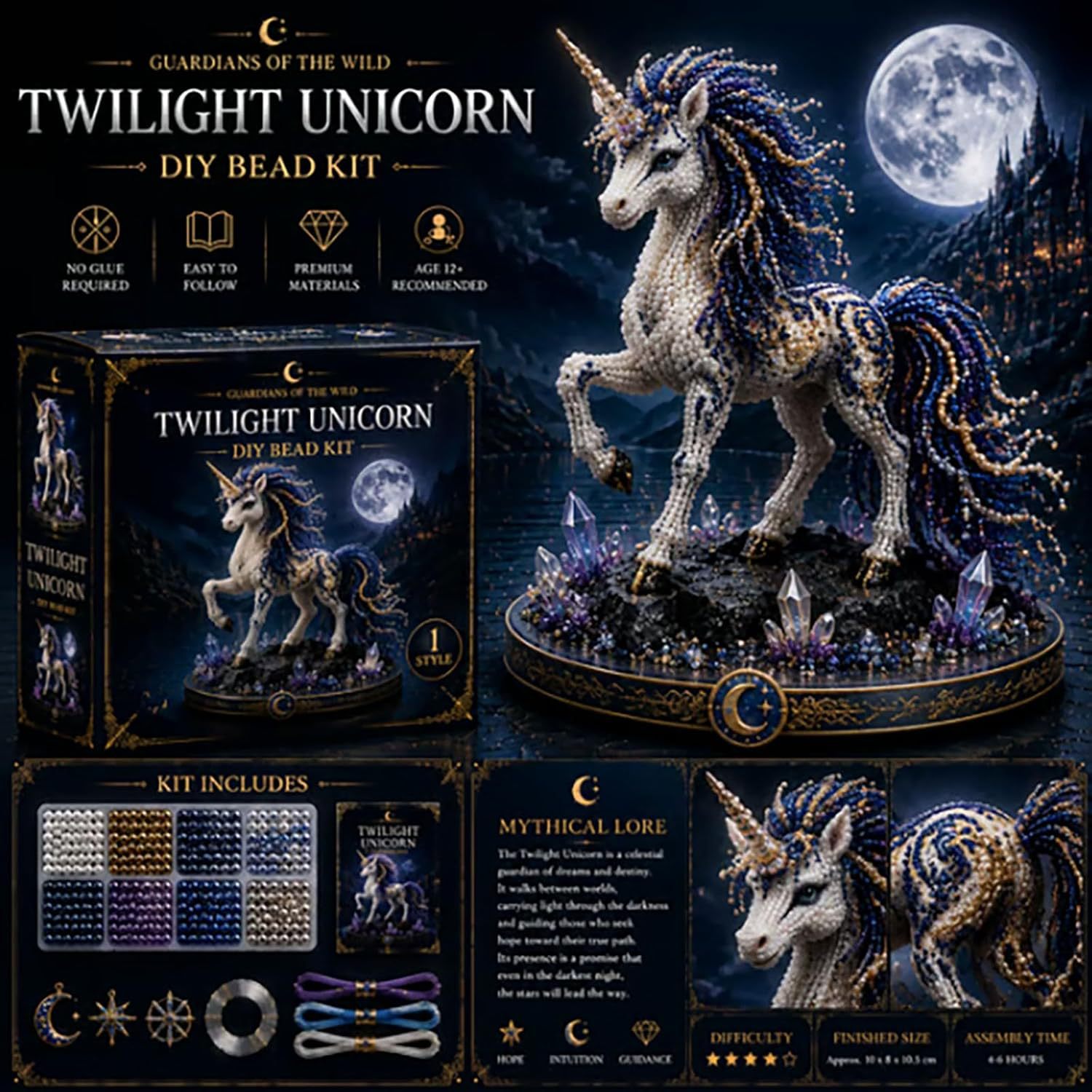 DIY-Perlenset für wilde Tiere, – Art Craft Unicorn Bewertung und Preis