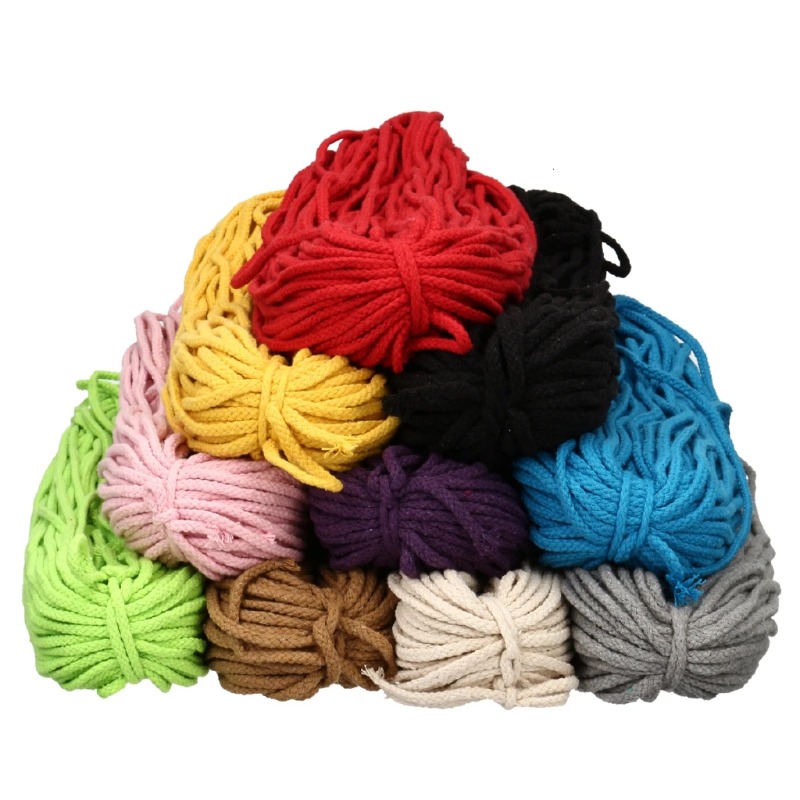 21 Farben 5mm 90M Baumwoll-Mak – Macrame Cord Cotton Bewertung und Preis