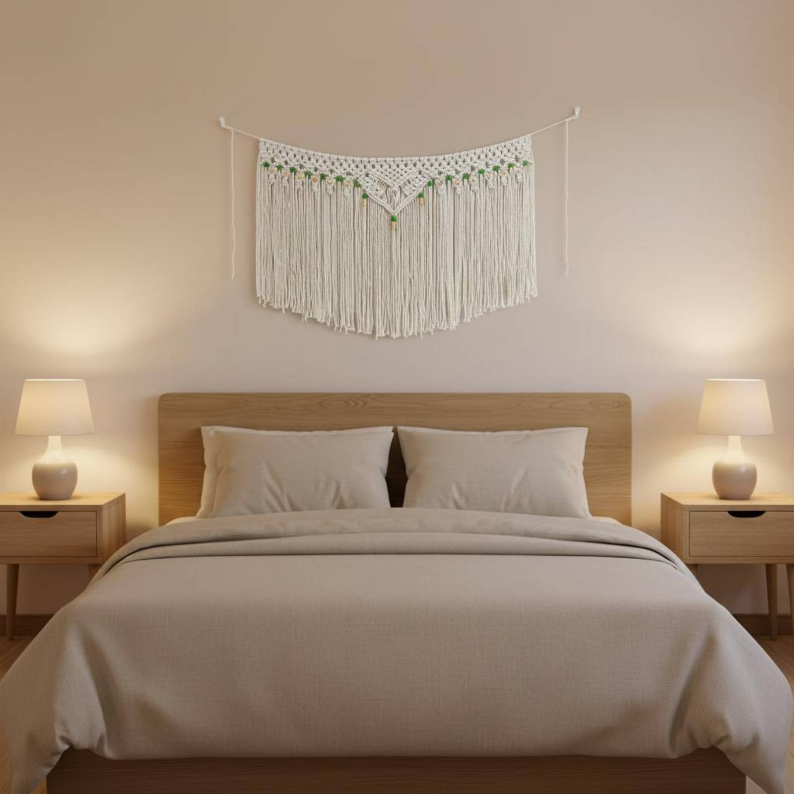 Quasten-Wandbehang Dekorative  – Macrame Cord Cotton Bewertung und Preis
