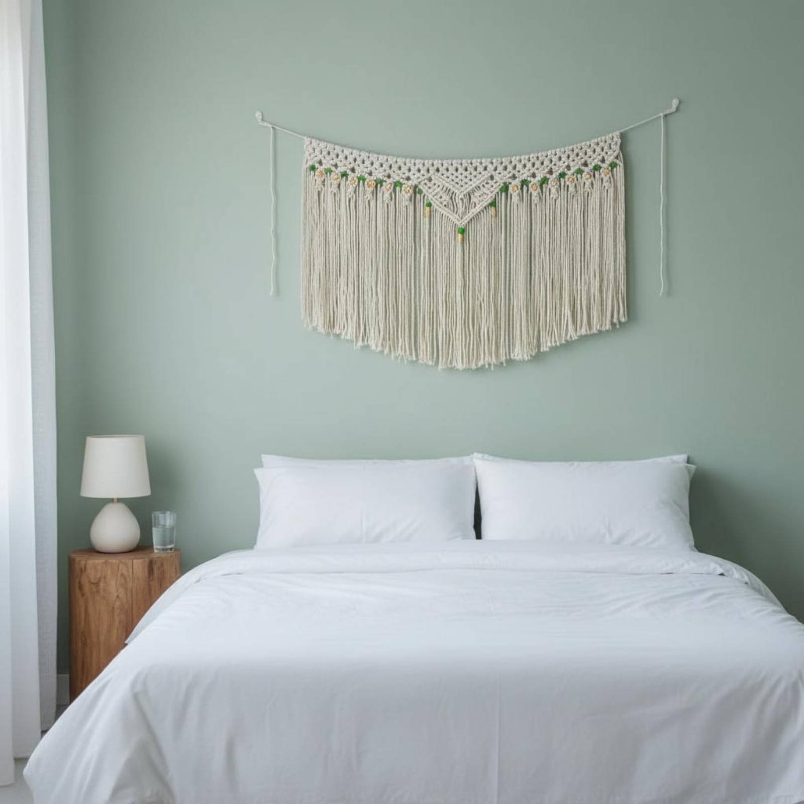 Quasten-Wandbehang Dekorative  – Macrame Cord Cotton Bewertung und Preis