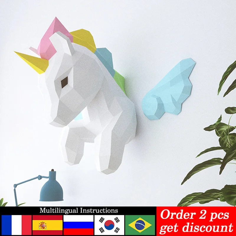 Regenbogen-Einhorn-Tier-Wandde – Art Craft Unicorn Bewertung und Preis