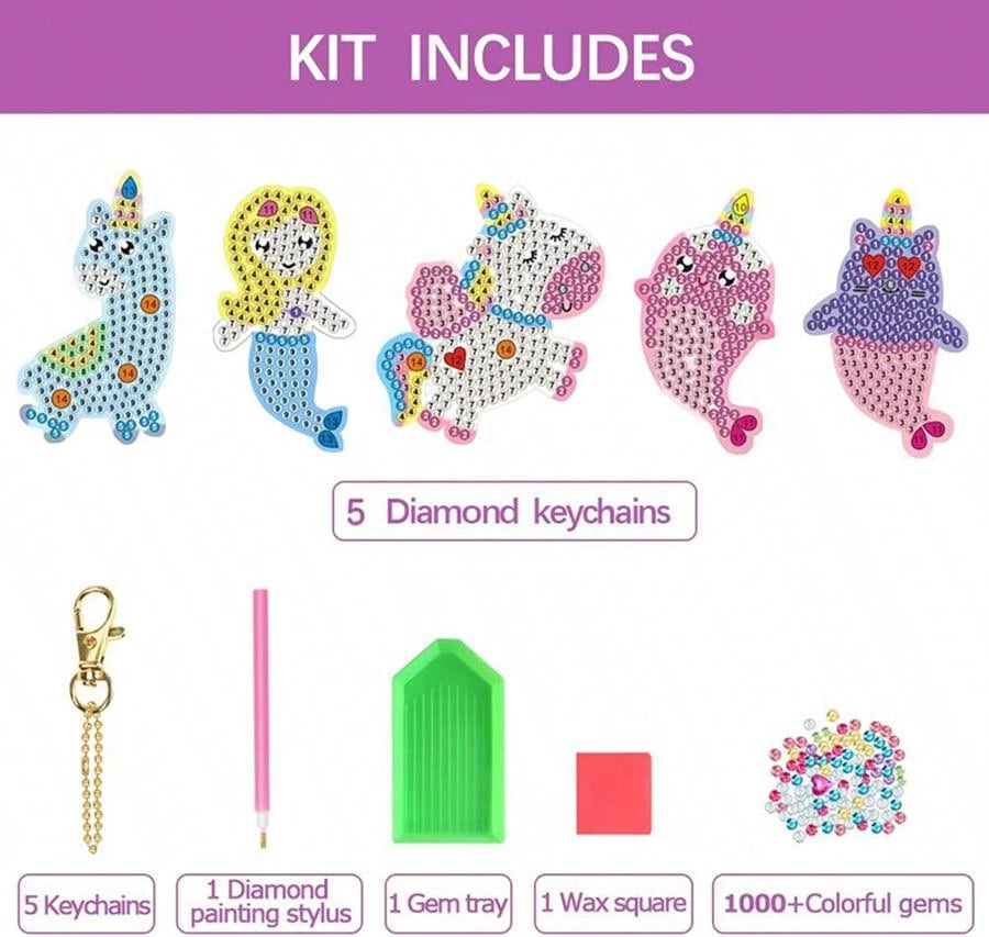 5 Stück 5D-Diamantgemälde nach – Art Craft Unicorn Bewertung und Preis