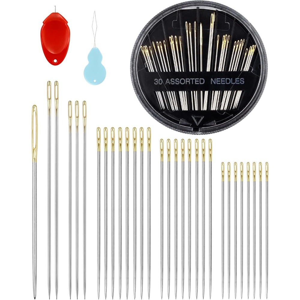 30-teiliges Stahl-Handnähnadel – Art Craft Kits Bewertung und Preis