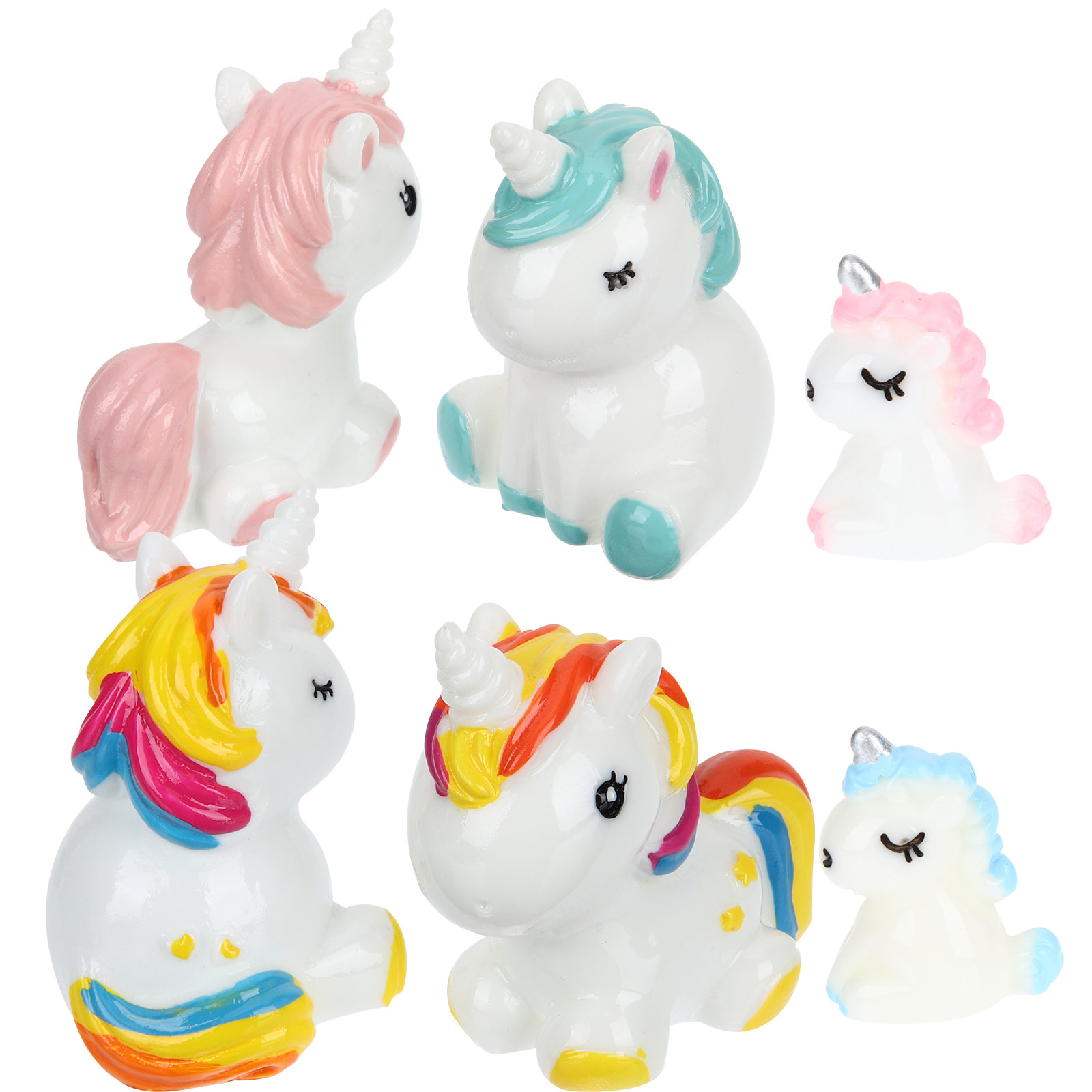 6 Stück Mini-Einhorn-Kunstharz – Art Craft Unicorn Bewertung und Preis
