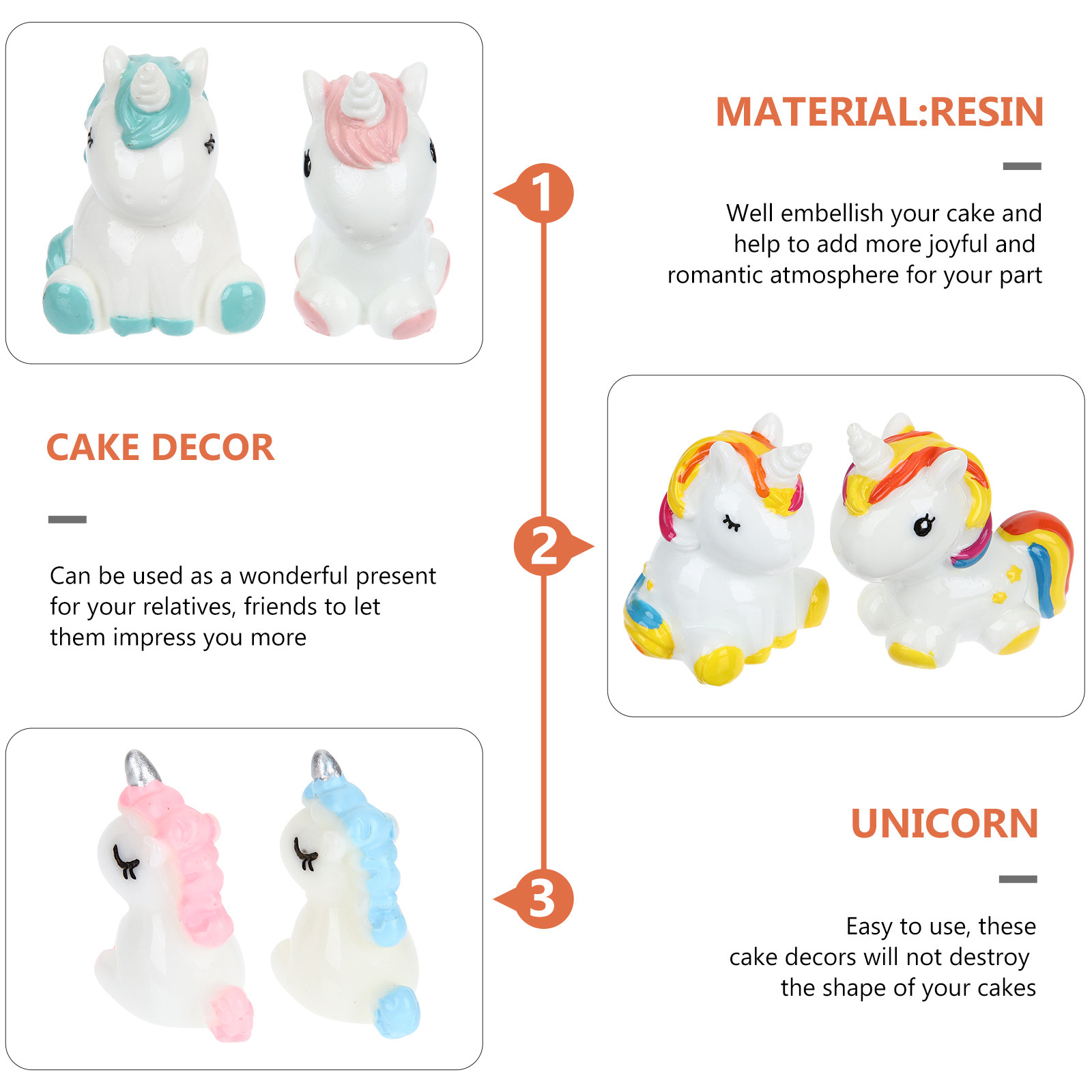 6 Stück Mini-Einhorn-Kunstharz – Art Craft Unicorn Bewertung und Preis